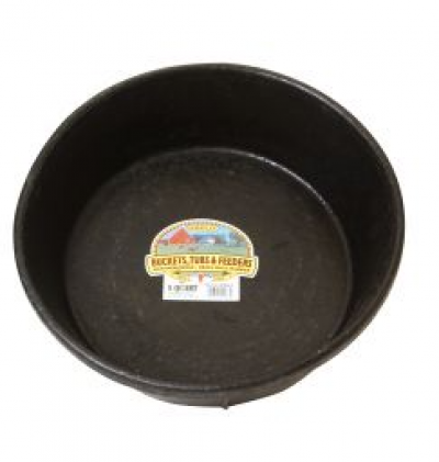 Miller Rubber Pan 8 Quarts Black (Feeders)