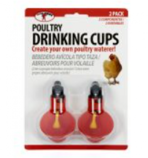 Miller Poultry Drinking Cups 2 Pack (Poultry Feeders & Waterers)