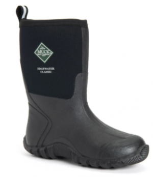 Muck Boots Edgewater Mid Mens 8 Black (Muck & Rubber Boots)