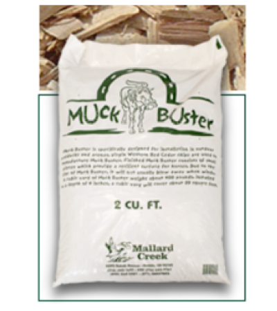 Muckbuster Mallard Creek 2 Cu Ft Provides a Stable Paddock Barrier Between