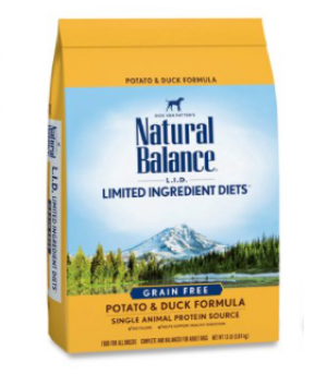 Natural Balance Dog 24 lbs Duck Grain Free Dry Dog Food