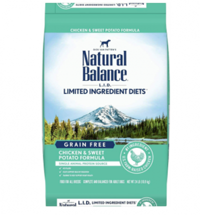 Natural Balance Dog 26 lbs Chicken Grain Free Dry Dog Food