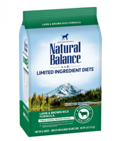 Natural Balance Dog 4 lbs Lamb Dry Dog Food