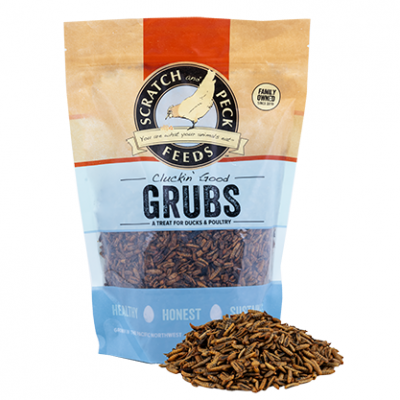 Scratch & Peck Grubs Treat 20 oz Cluckin' Good (Poultry, Treats & Toys)