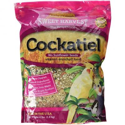 Sweet Harvest Cockatiel 4 lbs No Sunflower Bird Feed