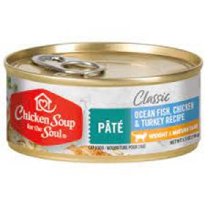 Chicken Soup Canned Cat Food 5.5 oz Mature/Weight Management