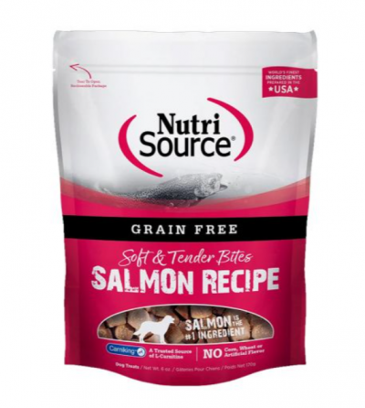 Nutri Source Bites Treats 6 oz Salmon Dog Treats