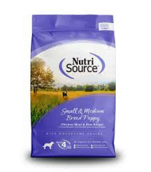 Nutri Source Dog 26lbs Puppy Small/Medium Breed Dry Dog Food