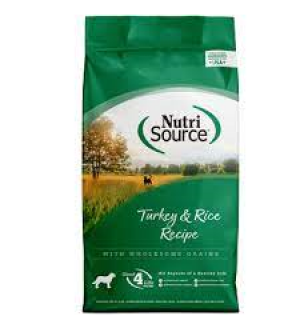 Nutri Source Dog 15 lbs Turkey/Rice Dry Dog Food