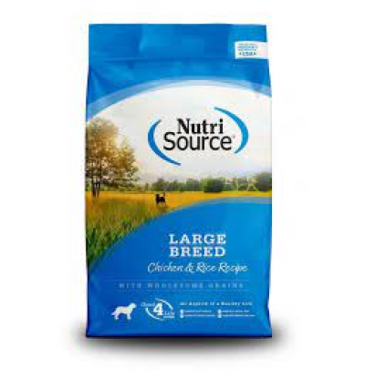 Nutri Source Dog 26lbs Large Breed Chicken Dry Dog Food