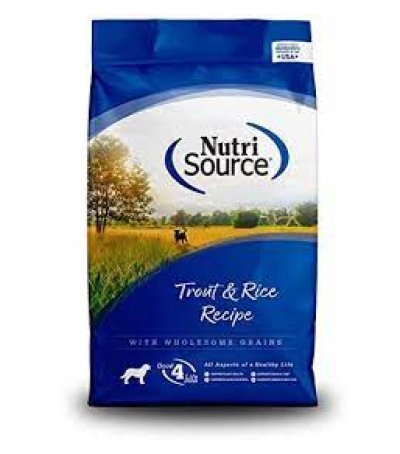 Nutri Source Dog 26 lbs Trout/Rice Dry Dog Food