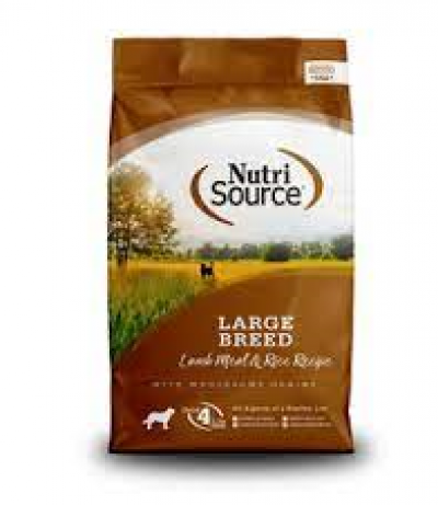 Nutri Source Dog 26 lbs Large Breed Lamb Dry Dog Food