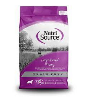 Nutri Source Dog Grain Free 26 lbs Large Breed Puppy Dry Dog Food