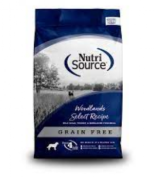 Nutri Source Dog Grain Free 26 lbs Woodlands Dry Dog Food