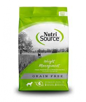 Nutri Source Dog Grain Free 26lbs Weight Management Dry Dog Food