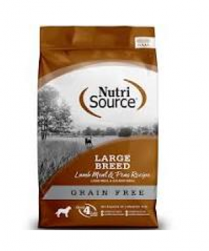 Nutri Source Dog Grain Free 26 lbs Large Breed Lamb Dry Dog Food