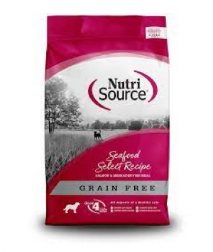 Nutri Source Dog Grain Free 15 lbs Seafood Dry Dog Food