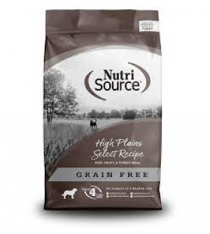 Nutri Source Dog Grain Free 15 lbs High Plains Dry Dog Food