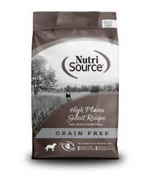 Nutri Source Dog Grain Free 4 lbs High Plains Dry Dog Food