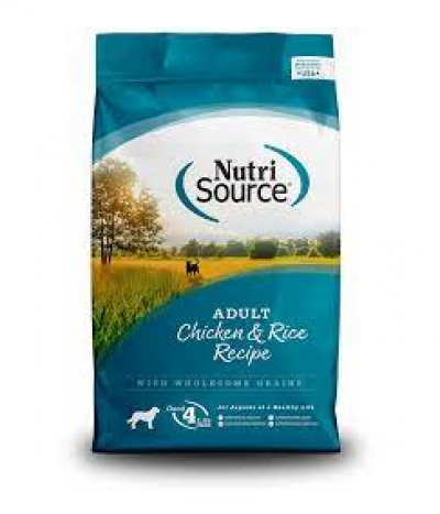 Nutri Source Dog Chicken/Rice 26 lbs Dry Dog Food