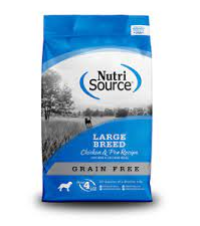 Nutri Source Dog Grain Free 26 lbs Large Breed Chicken Dry Dog Food