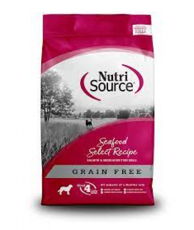 Nutri Source Dog Grain Free 26 lbs Seafood Dry Dog Food