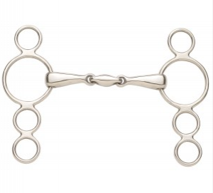 Ovation Gag 3 Ring Elite 5.5" Oval Mouth Bit