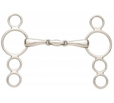 Ovation Gag 3 Ring Elite 5.5" Oval Mouth Bit