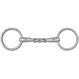 Snaffle 3 Piece Loose Ring 5 1/2" 18 mm Bit