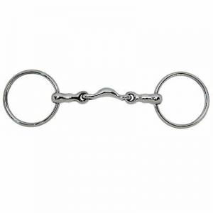 Snaffle Loose SS Quarter Moon 5"  Bit