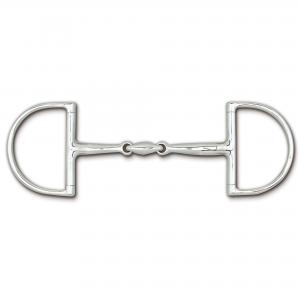 Snaffle 3 Piece D Ring 5" 15 mm Bit