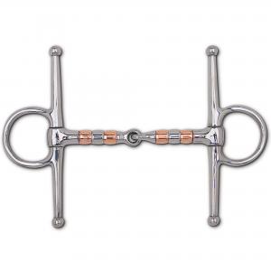 Snaffle Roller Full Cheek 5" Copper/SS Bit