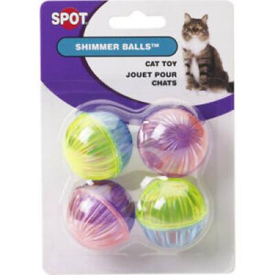 Spot Cat Toy 4 Pack Shimmer Ball