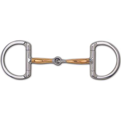 Snaffle Copper Dee Ring 5" Thin Bit