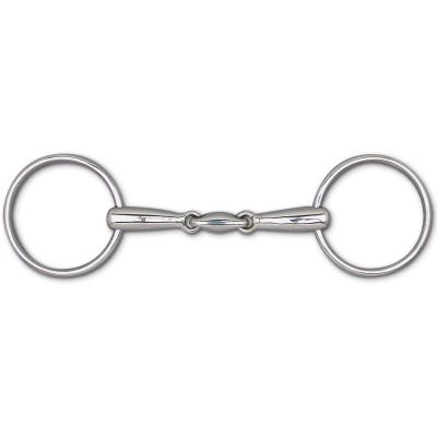 Snaffle 3 Piece Loose Ring 5" 18 mm Bit