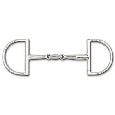 Snaffle 3 Piece D Ring 5" 15 mm Bit