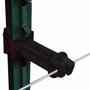 Patriot T Post Insulator 2" Extender Black/Offset (Electric Fence T Post