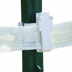 Patriot T Post Insulator 1.5" Tape White/Short (Electric Fence T Post