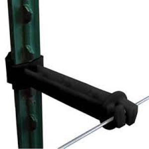 Patriot T Post Insulator 5" Extender Black/Offset (Electric Fence T Post