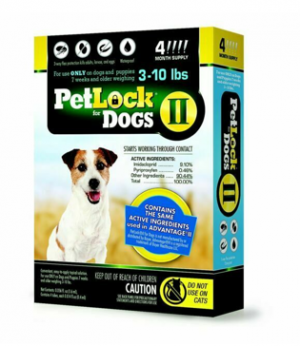 Petlock II Dogs 3-10 lbs 4 Dose (Dog: Flea & Tick)