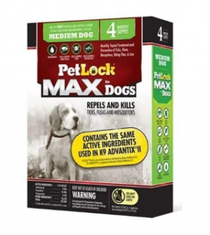 Petlock Max Dogs 11-20 lbs 4 Dose (Dog: Flea & Tick)