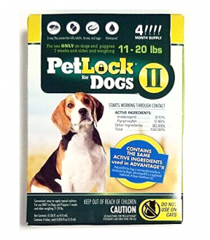 Petlock II Dogs 11-20 lbs 4 Dose (Dog: Flea & Tick)