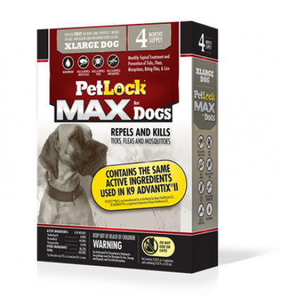 Petlock Max Dogs 55+ lbs 4 Dose (Dog: Flea & Tick)