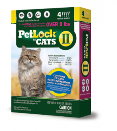 Petlock II Cats 9+ lbs 4 Dose (Cat, Flea & Tick)