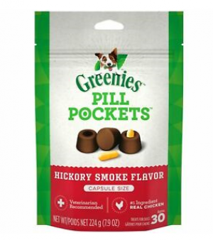 Pill Pockets Large Hickory Dog Treats