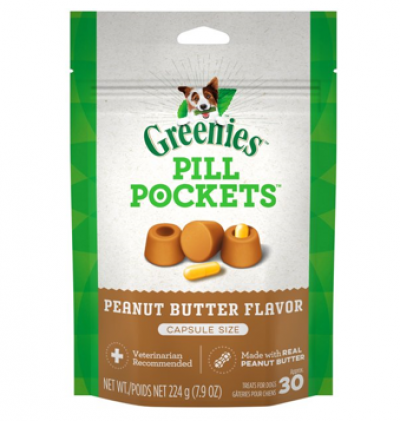 Pill Pockets Large Pbutter Dog Treats