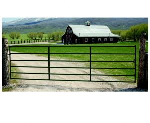 Powder River 1600 Series Tube Gate With Bolt Hinge 14'