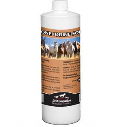 Horse Health Povidone Iodine Solution 10% 32 oz (Wound Sprays &