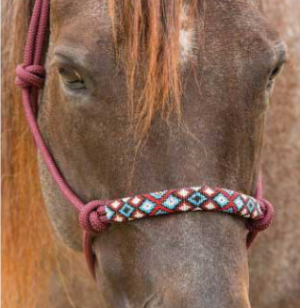 Professional Choice Halter Rope Beaded Burgundy