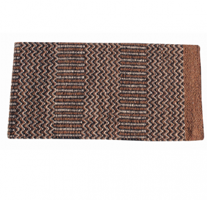 Professional Choice Saddle Blanket Double Weave 32"X64" Chocolate/Black